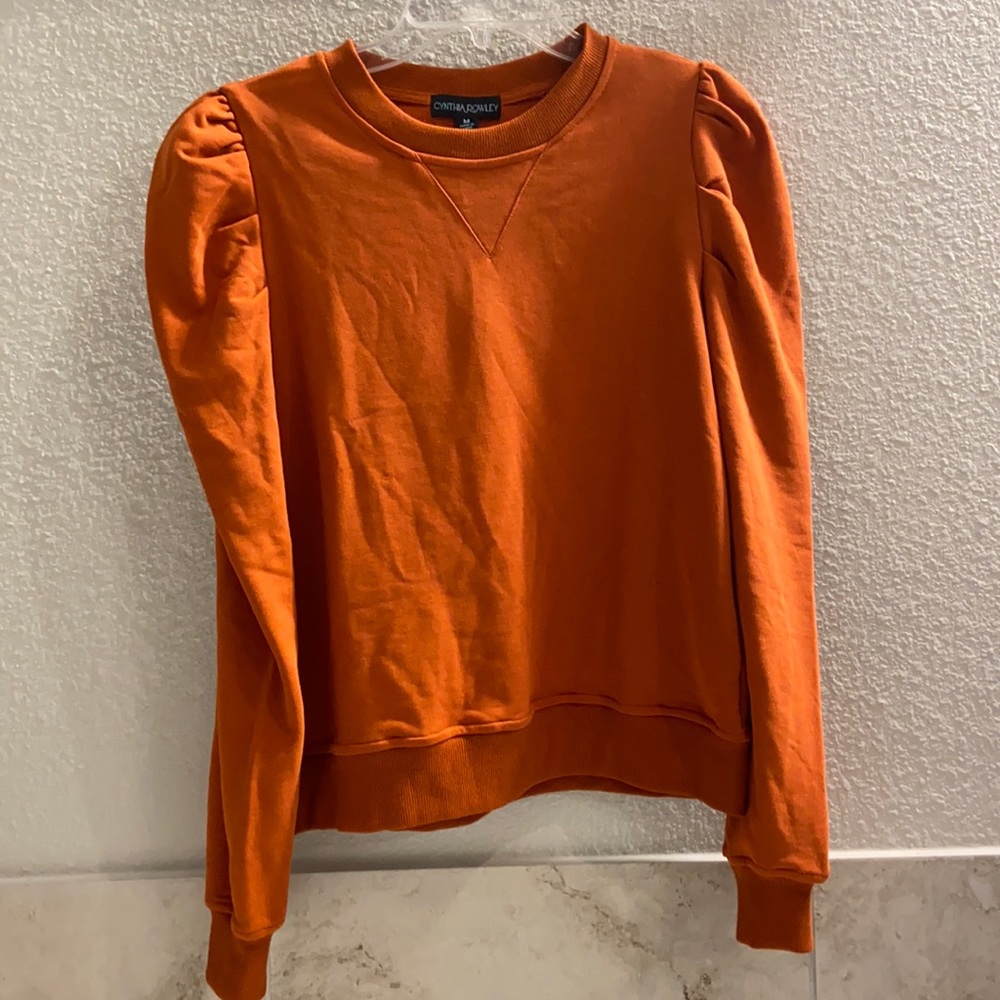 NWT Cynthia Rowley puff sleeve sweatshirt